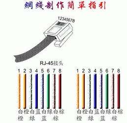 rj 45网线如任何排序,最好是图文的